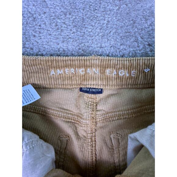 American Eagle Pants Brown Corduroy Mom Jeans Women’s Stretch Size 0 E365 - Picture 5 of 16